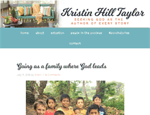 Tablet Screenshot of kristinhilltaylor.com